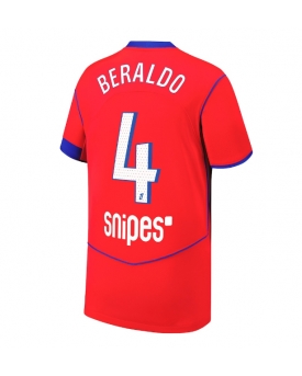 Billige Fotballdrakt Paris Saint-Germain Lucas Beraldo #4 Replika Tredjedrakt 2025-26 Kortermet Billige Fotballdrakt Paris Saint-Germain Lucas Beraldo #4 Replika Tredjedrakt 2025-26 Kortermet